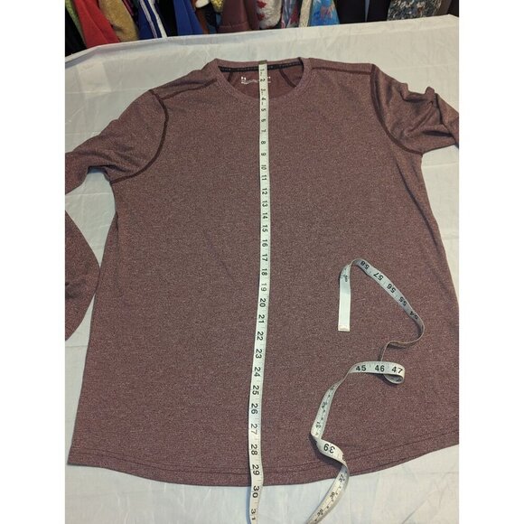 Under Armour Threadborne Shirt Mens Large Heatgear Long Sleeve Running Workout - Picture 10 of 12